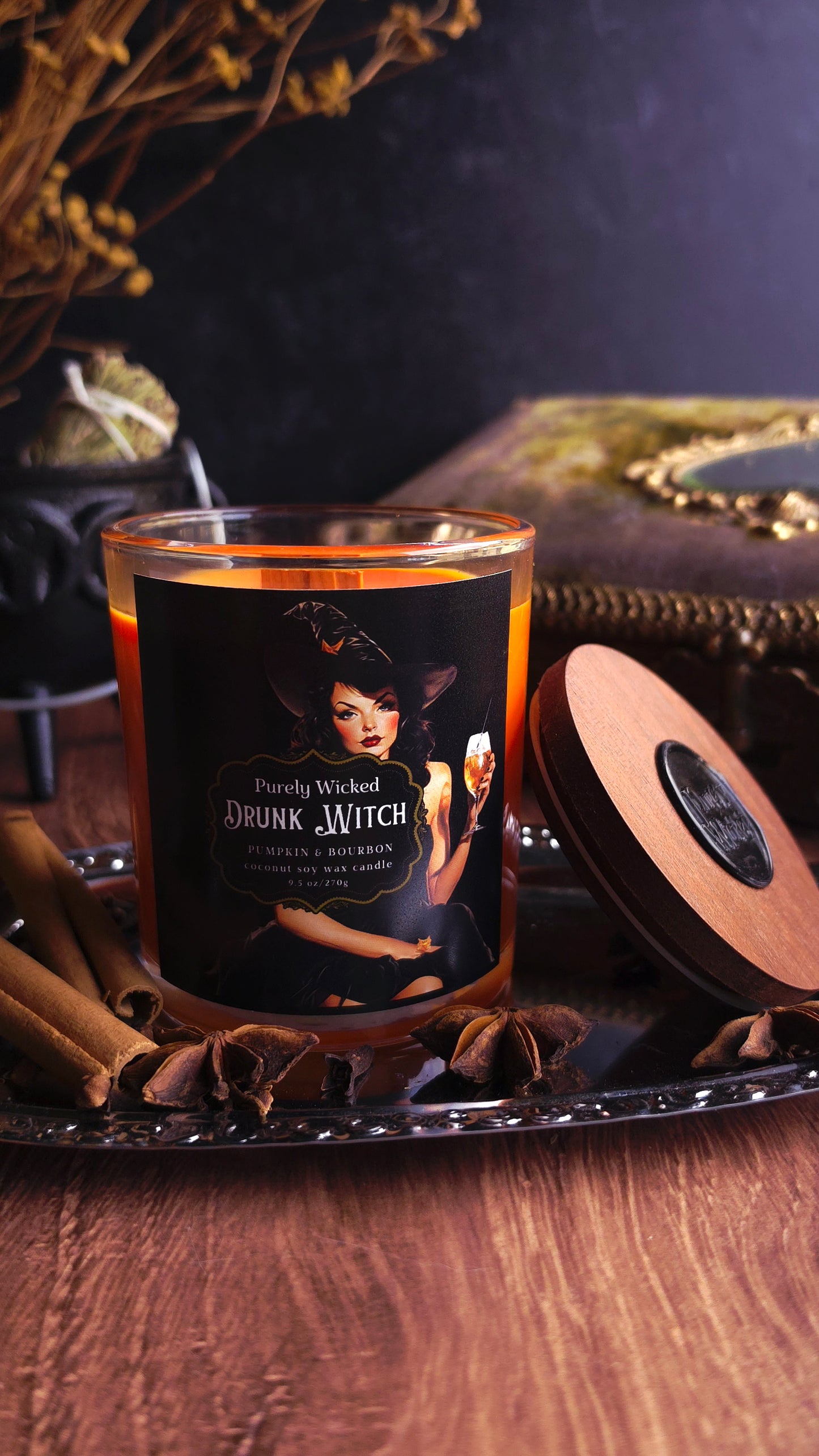 Drunk Witch Luxury Soy Candle - Fall Collection