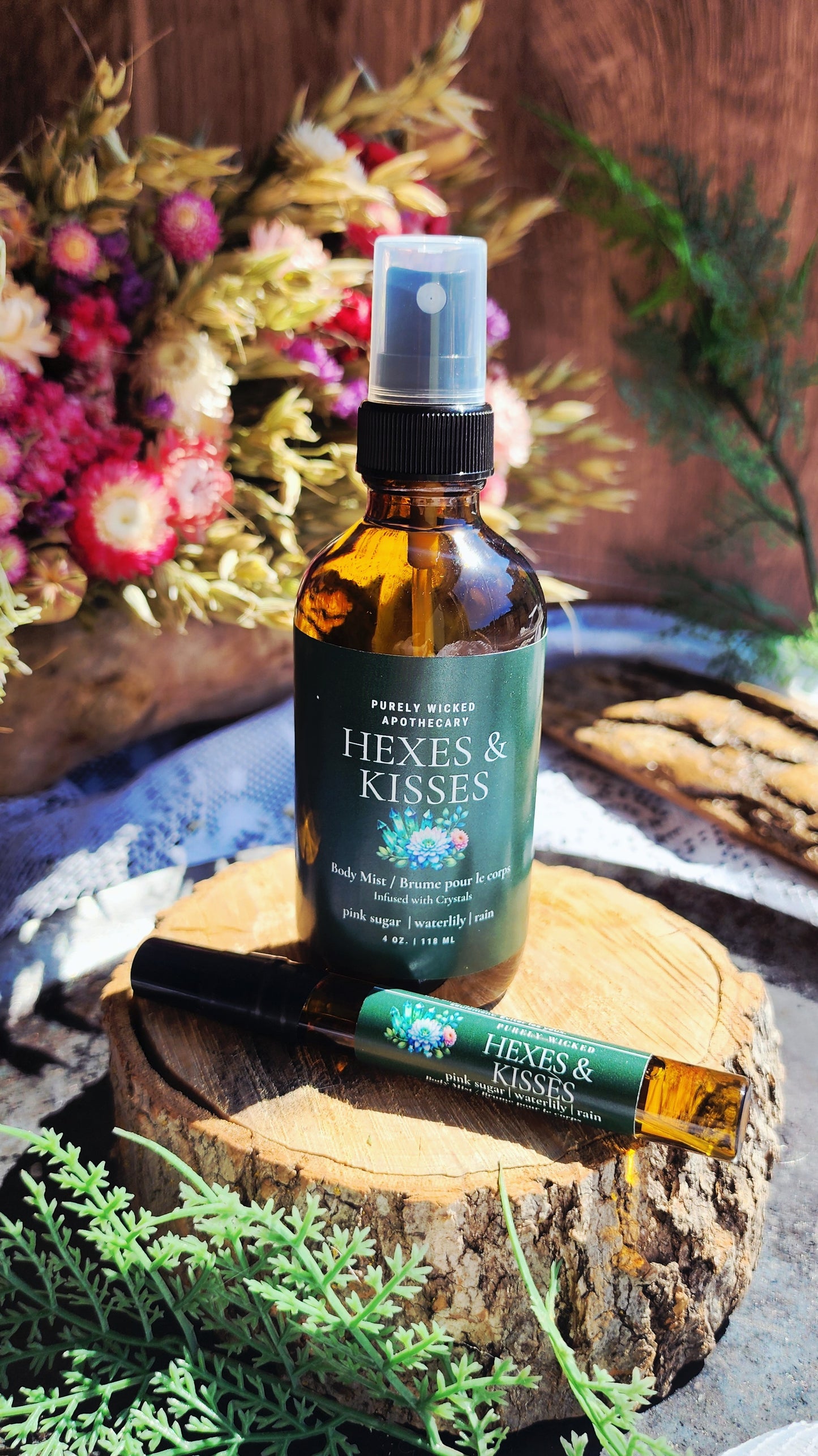 Hexes & Kisses - Crystal Infused Body Mist