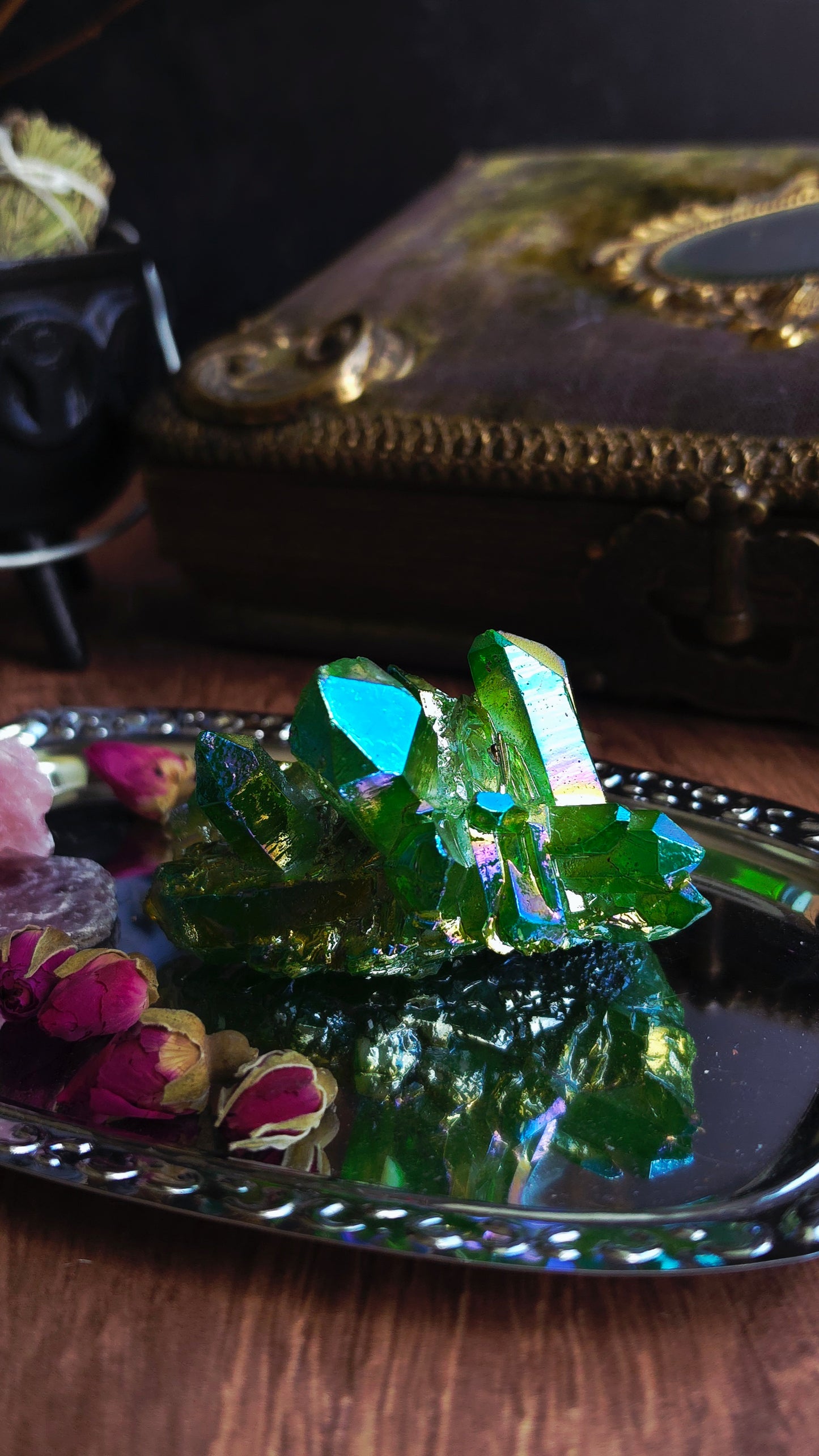 Aura Quartz Clusters