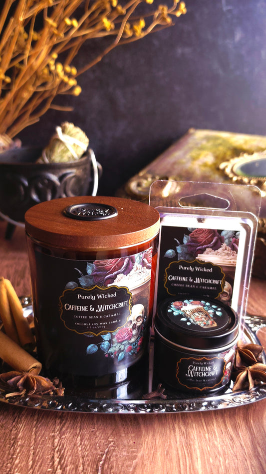 Caffeine & Witchcraft Luxury Soy Candle - Fall Collection