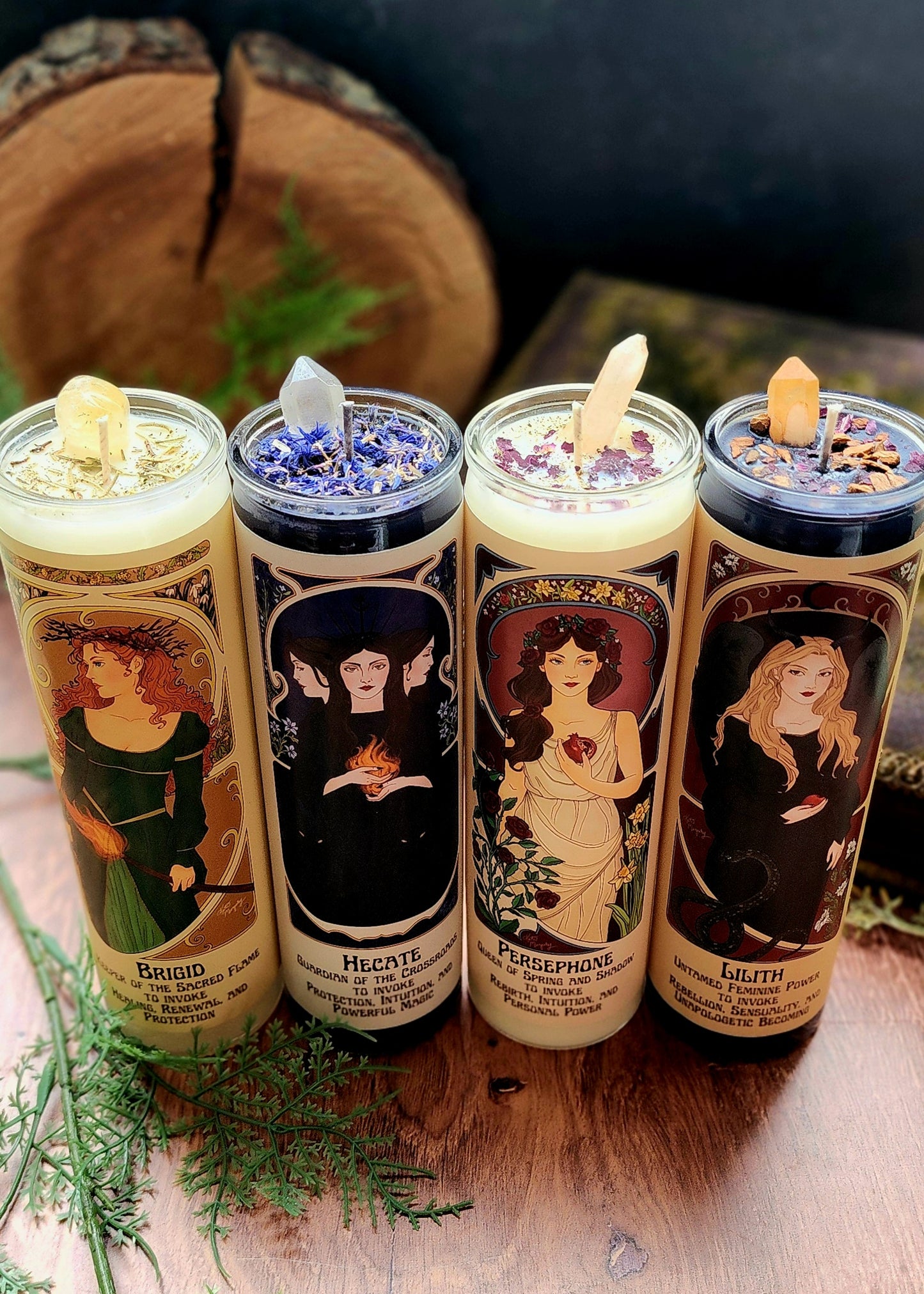 NEW! Persephone - Goddess Pillar Prayer Candle