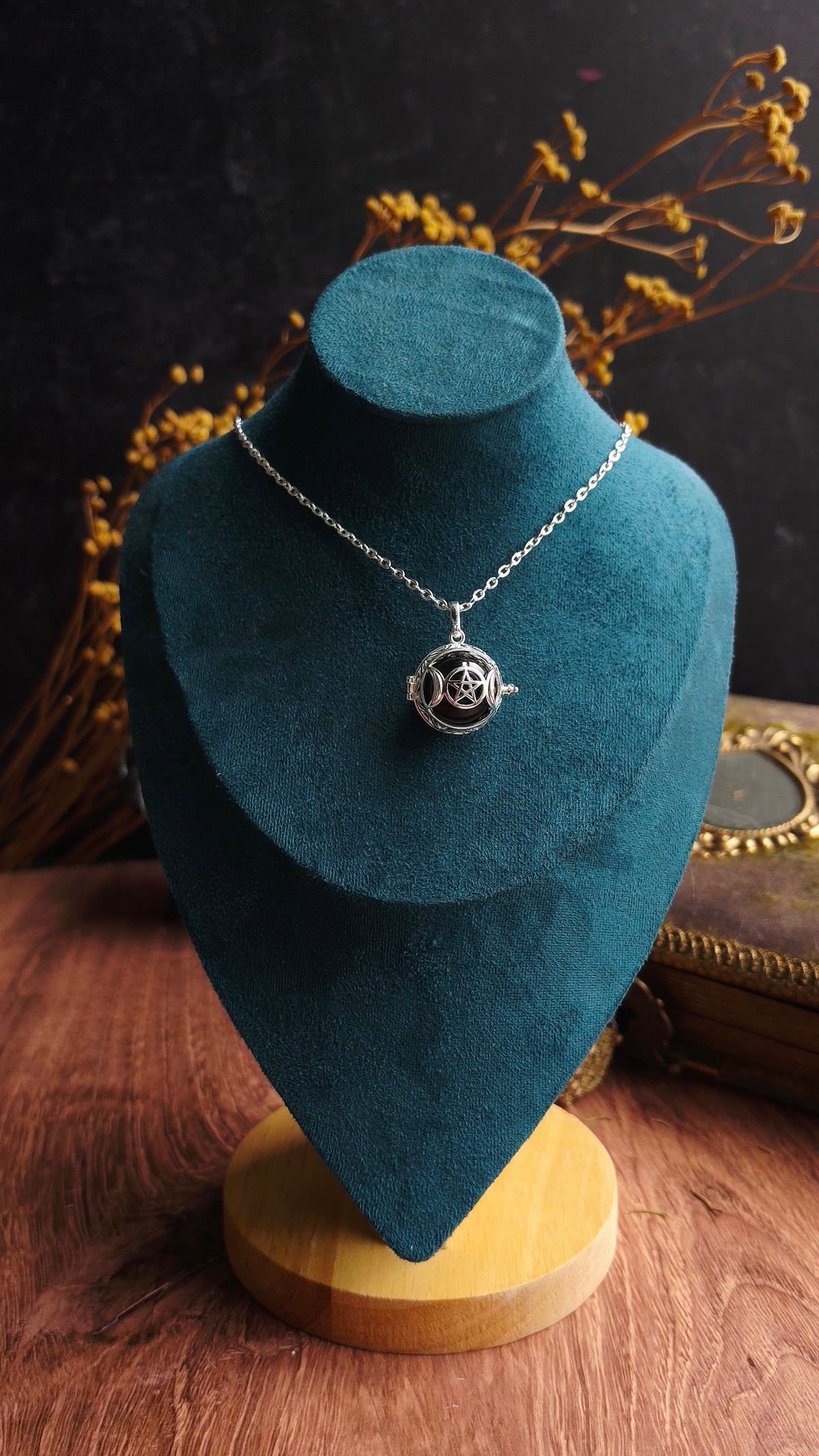 Mystic Chime Locket Necklace - Arcane Angel