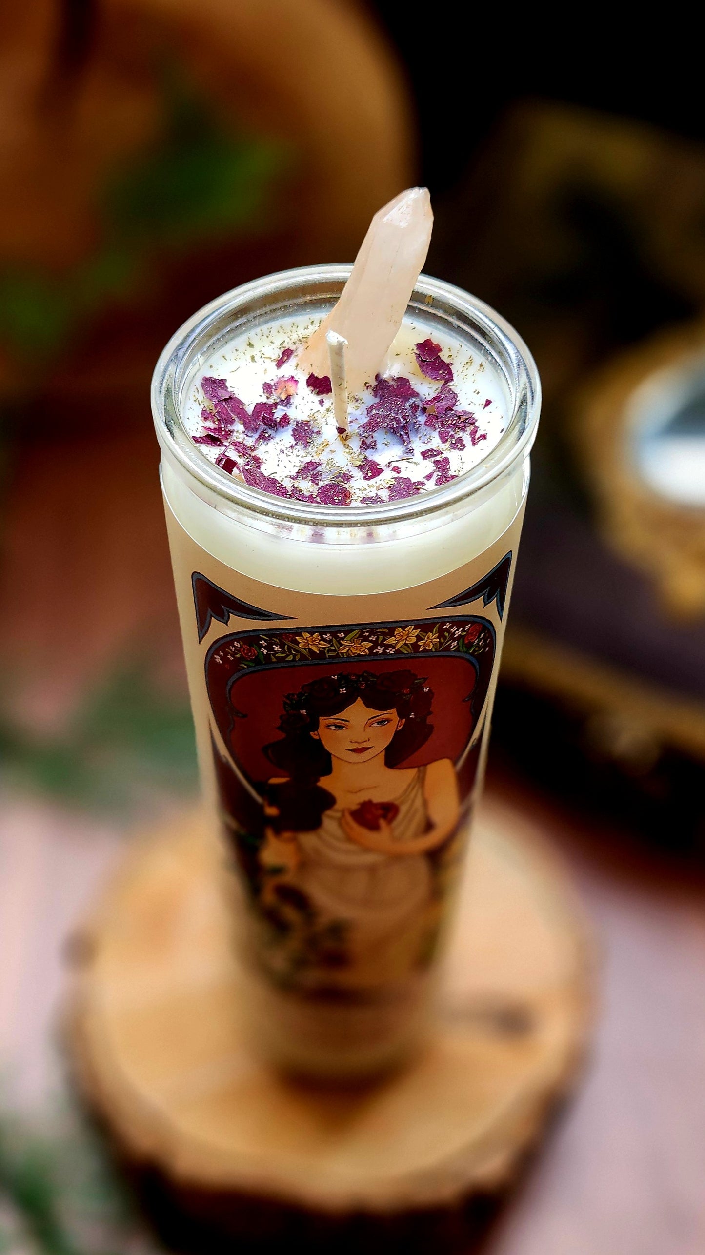 NEW! Persephone - Goddess Pillar Prayer Candle