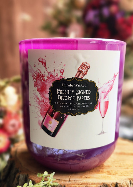 Freshly Signed Divorce Papers Luxury Soy Candle - Summer Collection