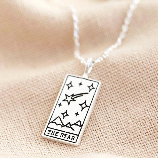 Tarot Card Necklace - The Star, The Moon and The Sun