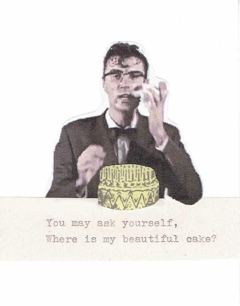 You May Find Yourself David Byrne Birthday Card