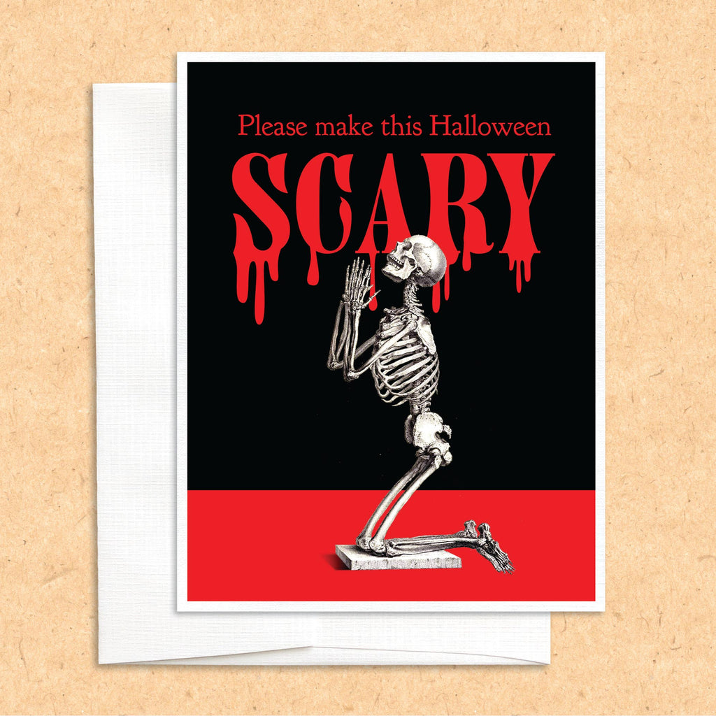 Let it Be Scary funny spooky Halloween card