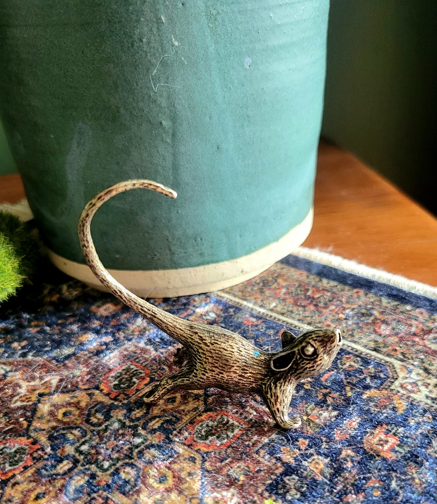 Brass Mouse - incense holder