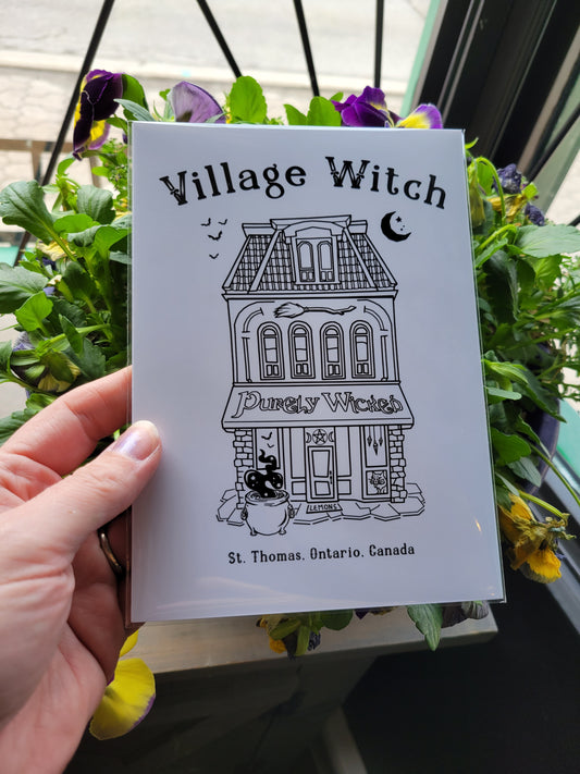 Village Witch Art Print - Occult Inks