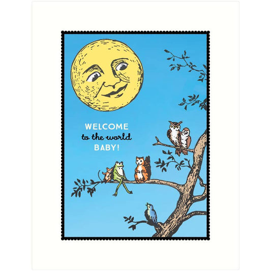 Welcome to The World Baby Greeting Card