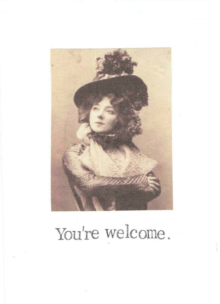 You're Welcome Funny Thank You Card