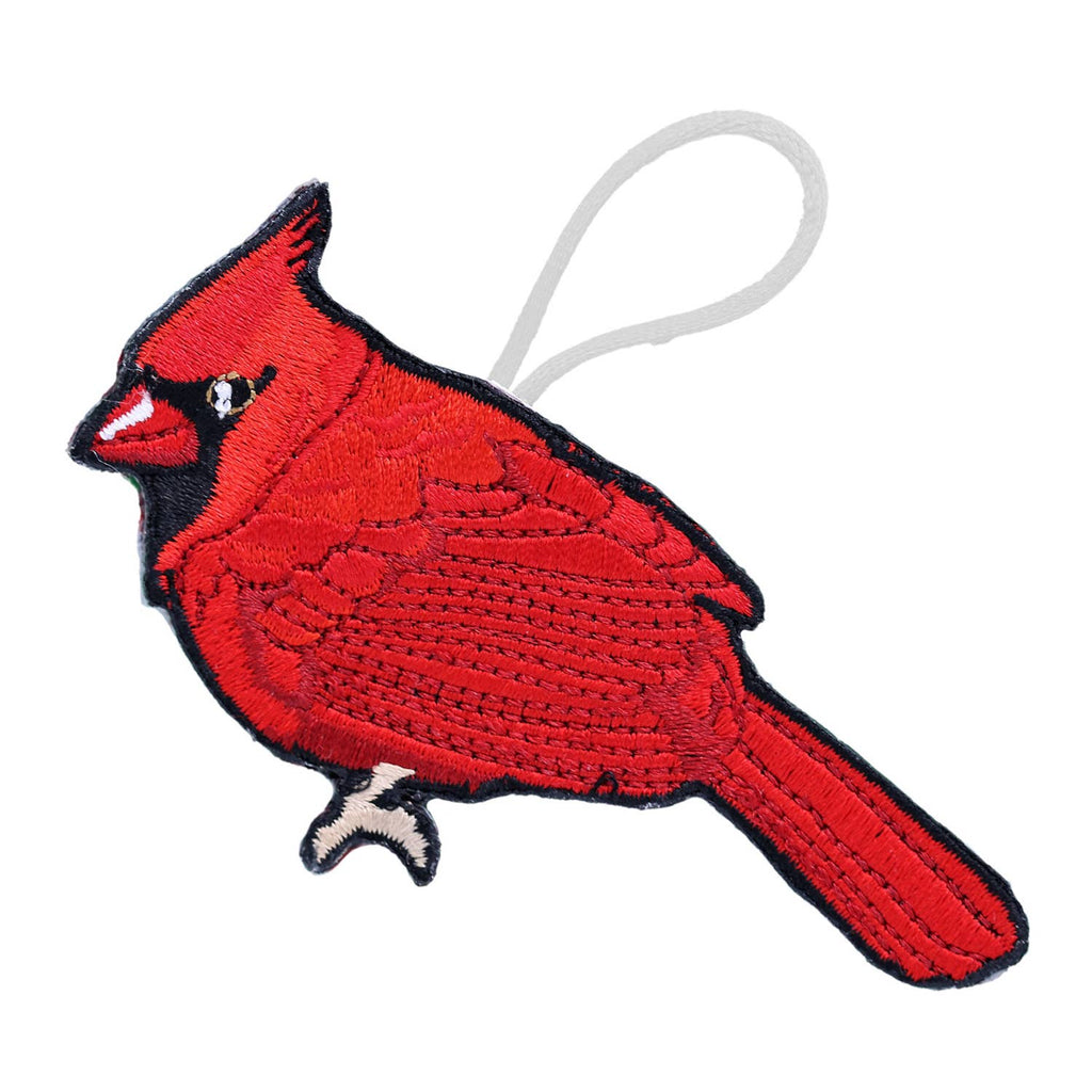 Cardinal Ornament - Embroidered
