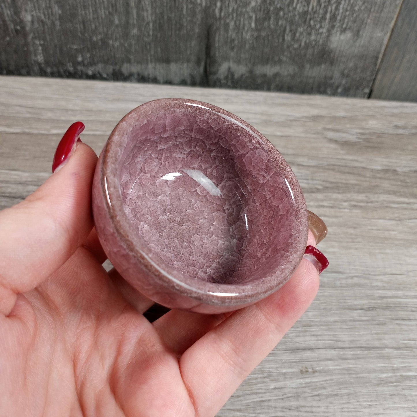 Ceramic Abundance 2.6" Bowl: Mauve / Pink