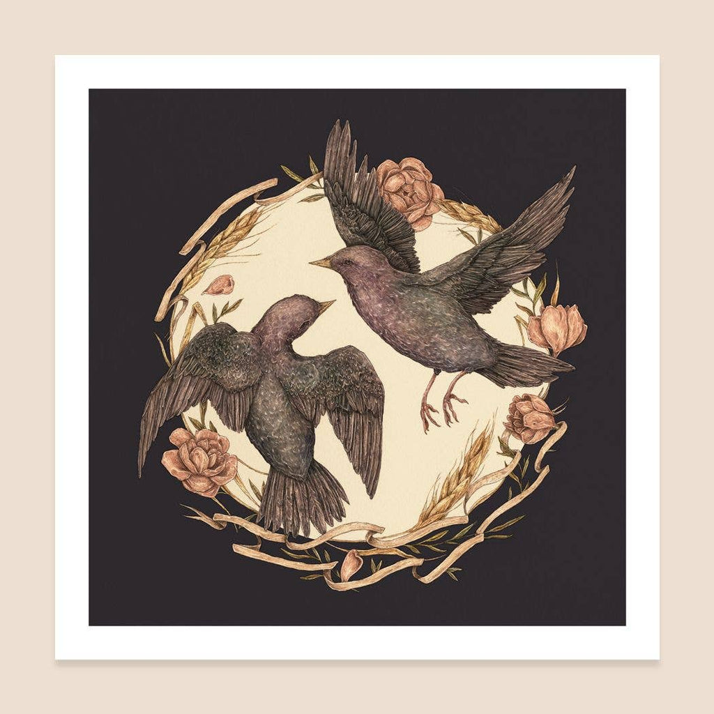 Starlings Print: 8” x 8”