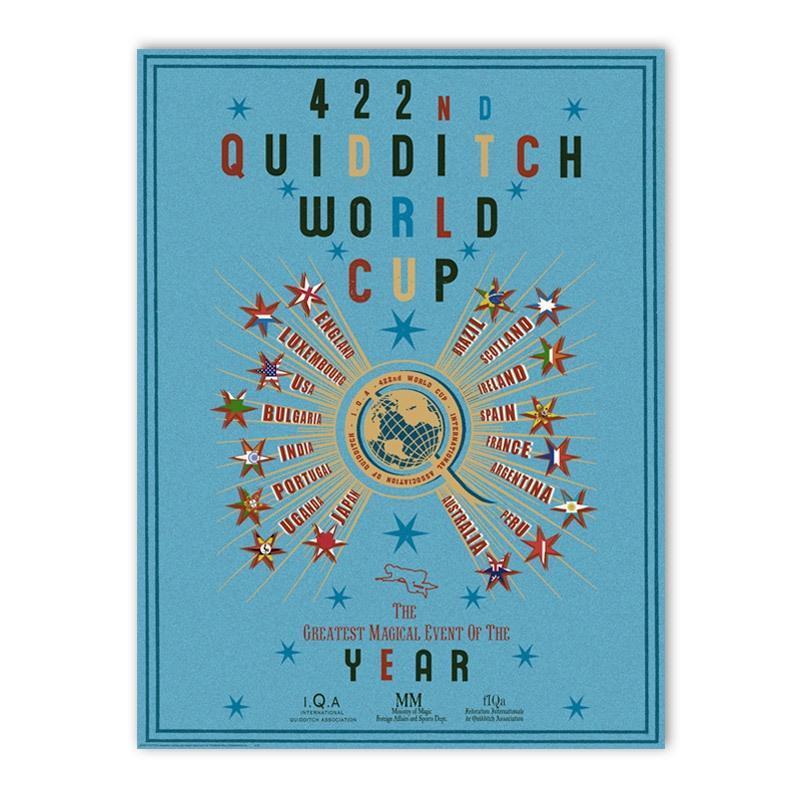 Blue Quidditch World Cup Poster