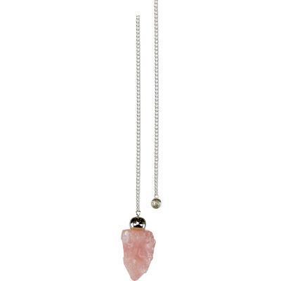 Rose Quartz Raw Pendulum