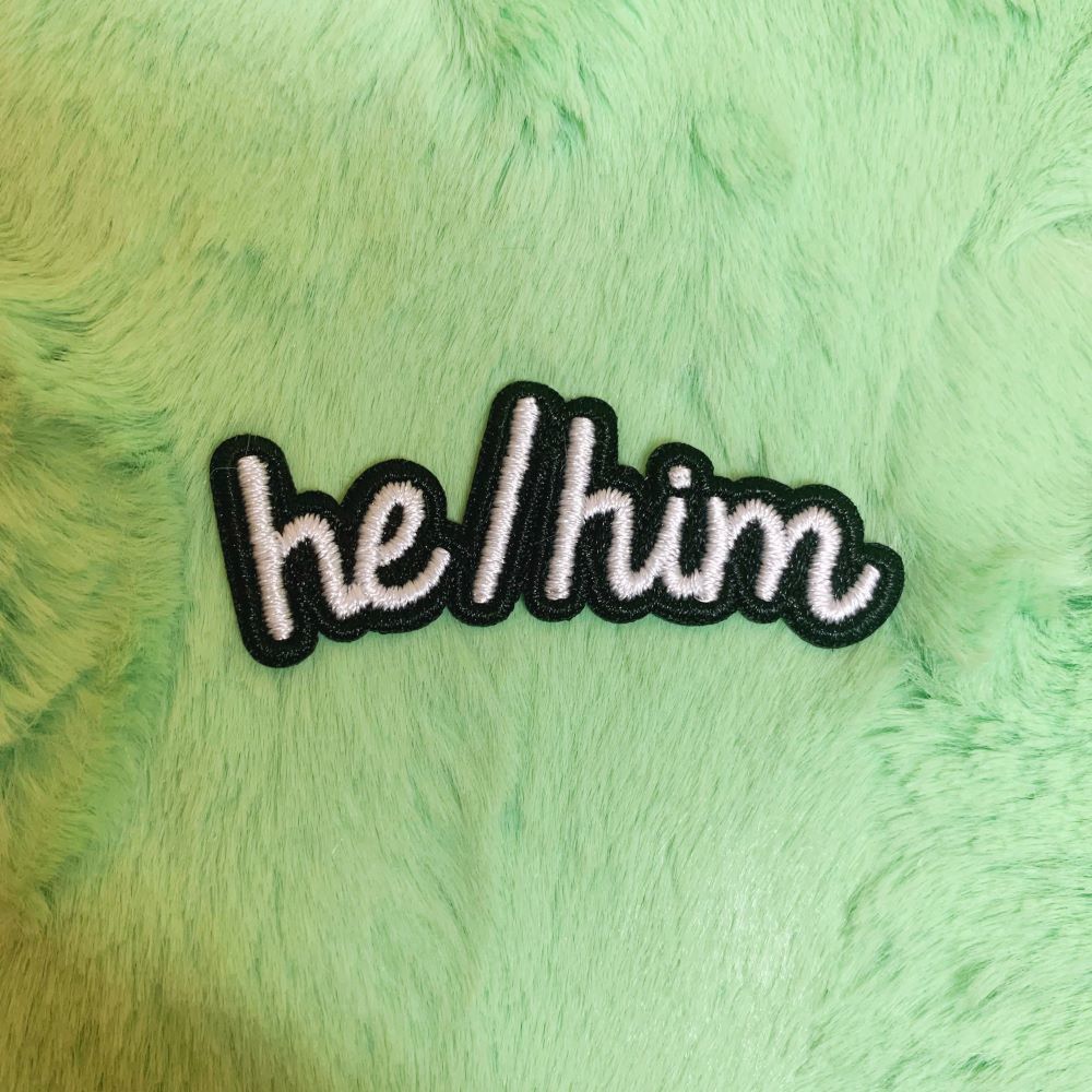 He/Him Patch