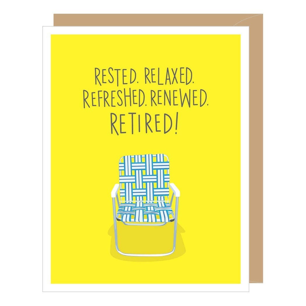 Lawn Chair Retirement Card