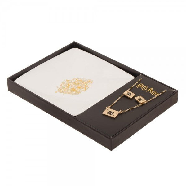Harry Potter - Crest Earring/Necklace Set/Tray