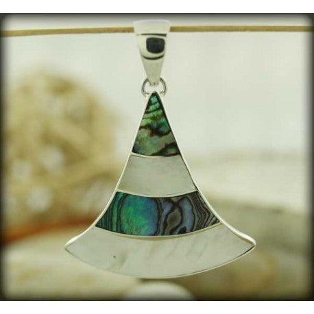 Mother of Pearl Witch Hat Pendant