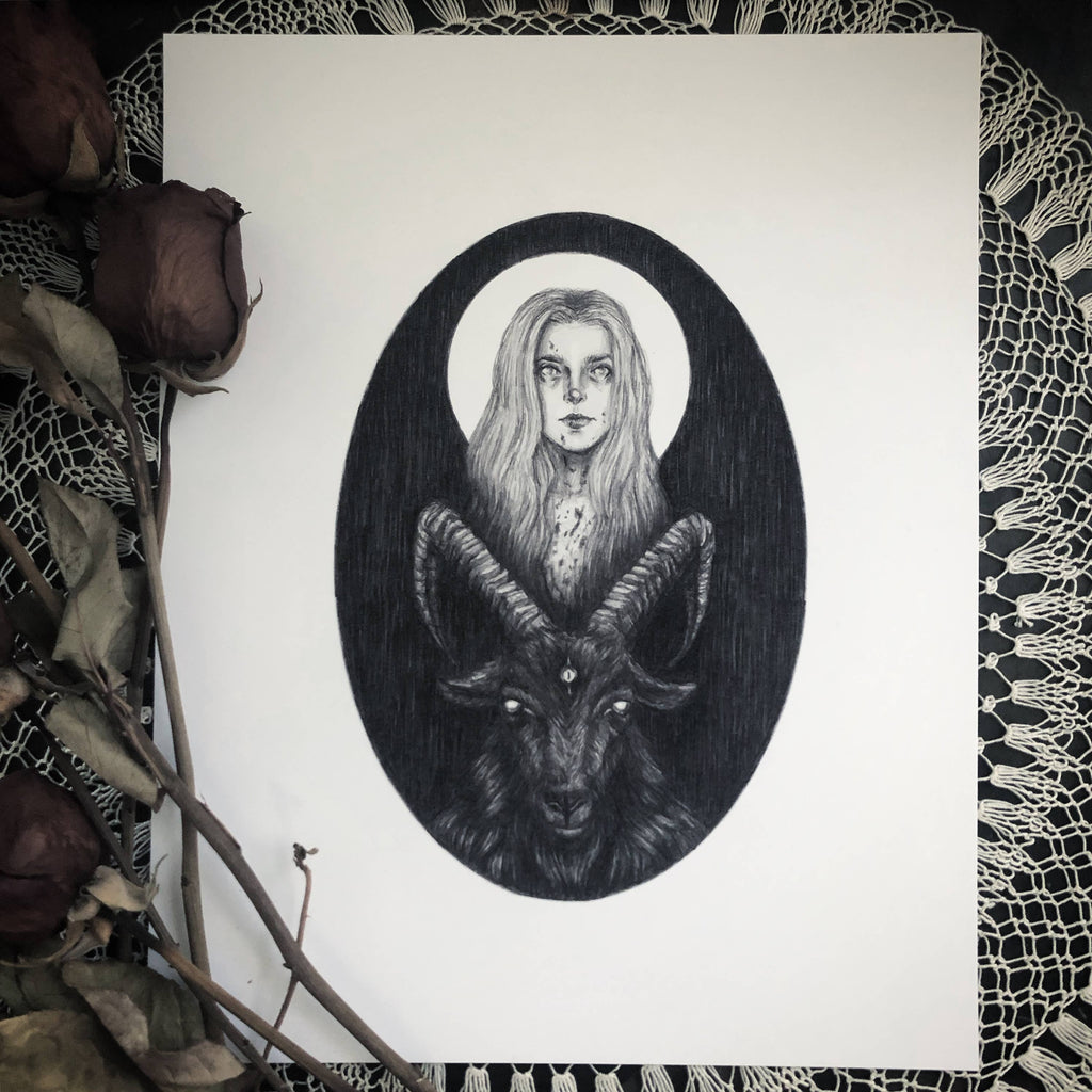 Black Phillip Fine Art Print - The Witch: 8x10"
