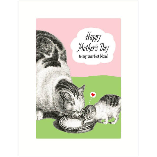 Purrfect Mom Mother's Day Greeting Card