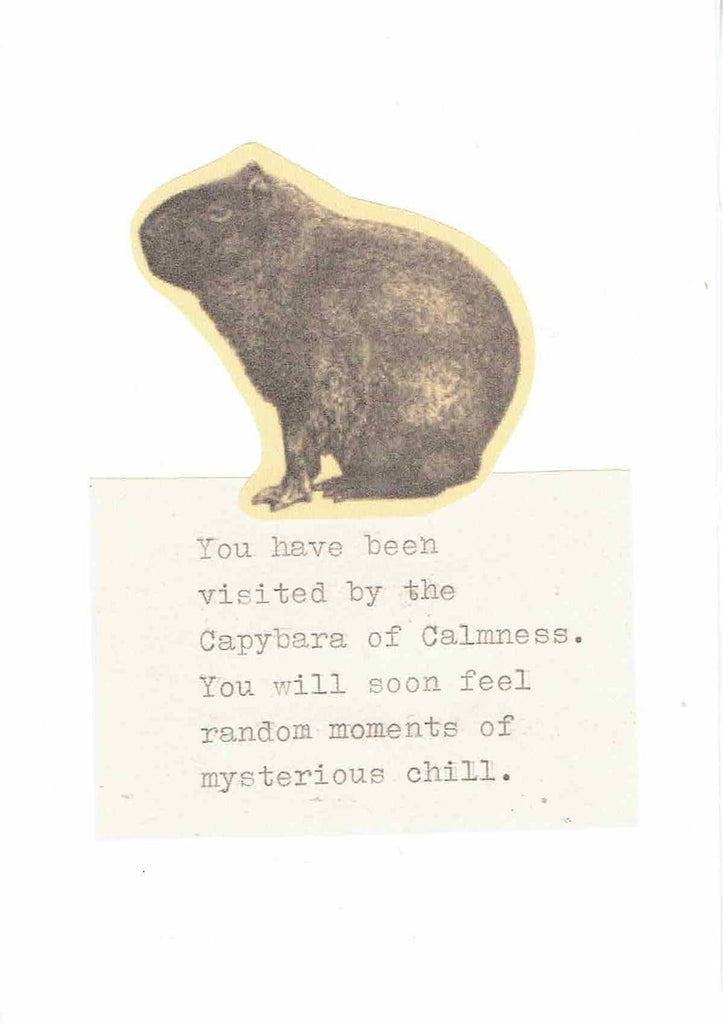 Capybara of Calmness Card