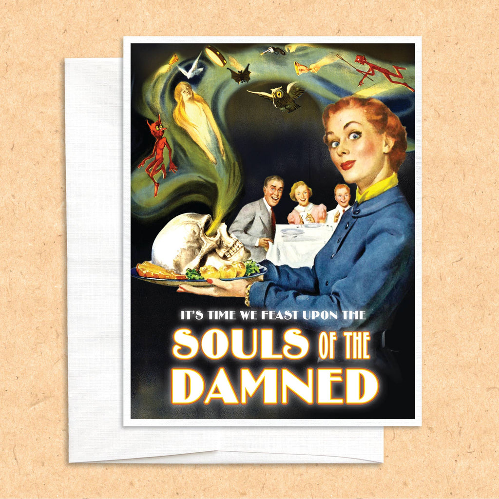Souls of the Damned funny Halloween Card