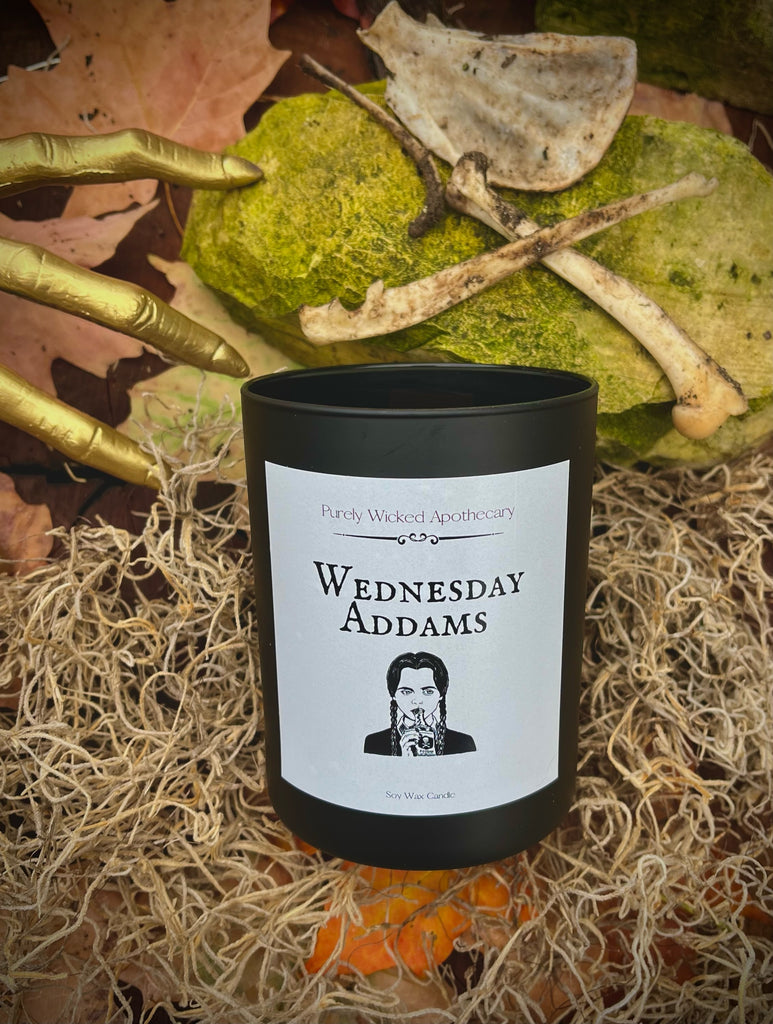 Wednesday Adams Luxury Wooden Wick Soy Wax Candle