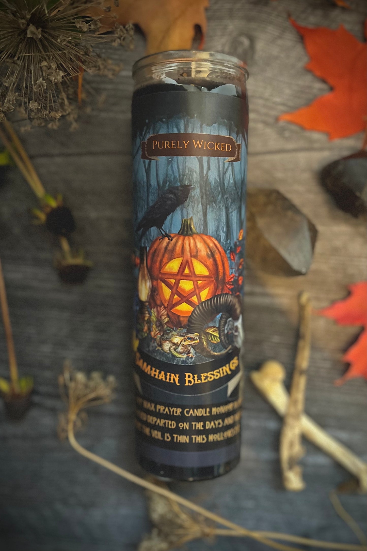 Samhain Pillar Prayer Candle