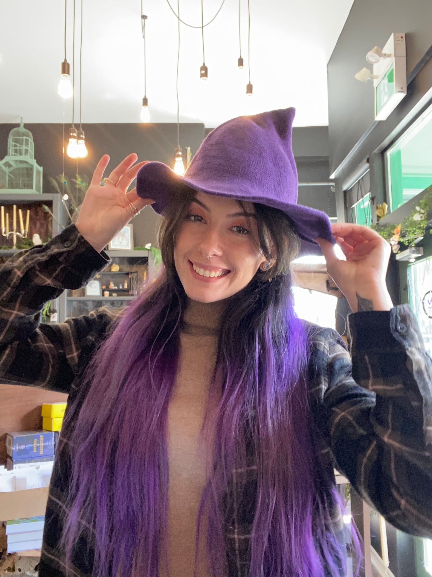 Knit Witch Hat