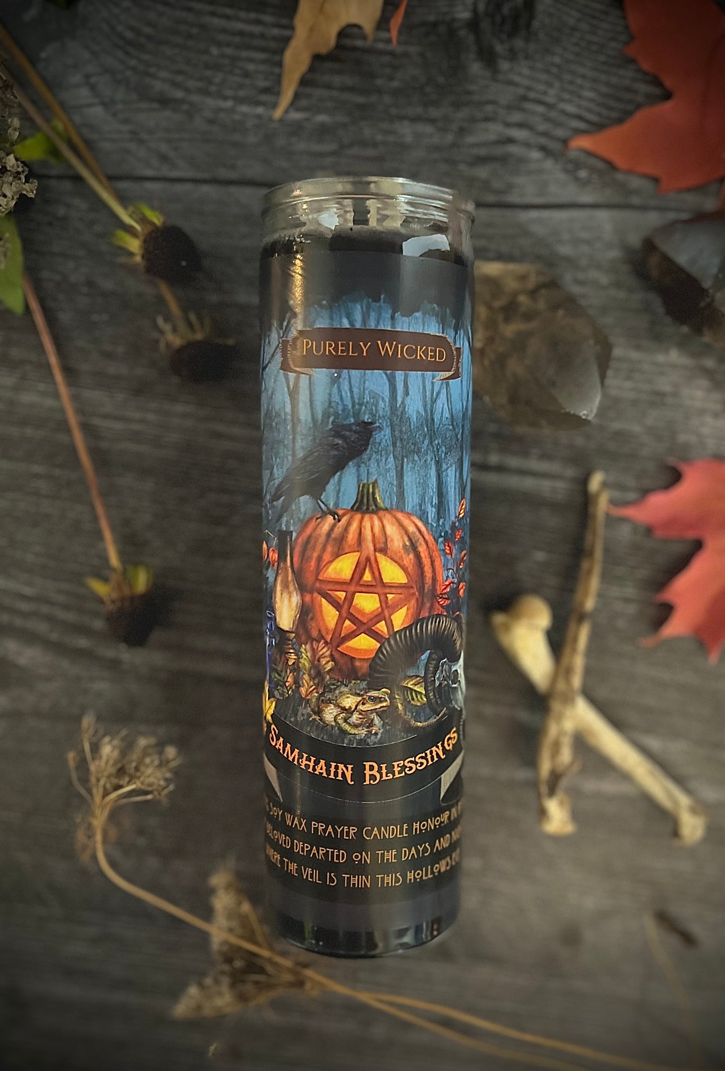 Samhain Pillar Prayer Candle