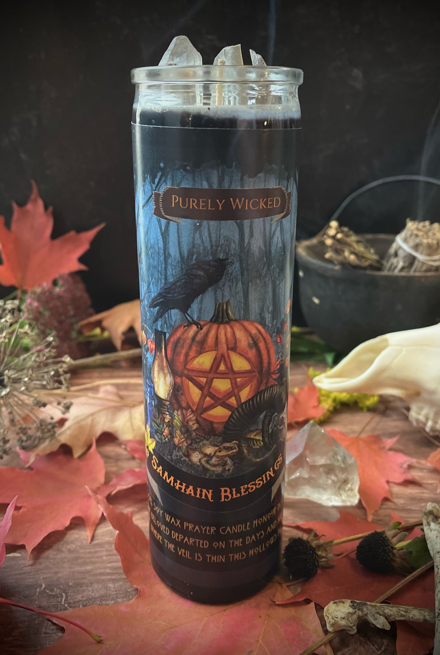 Samhain Pillar Prayer Candle