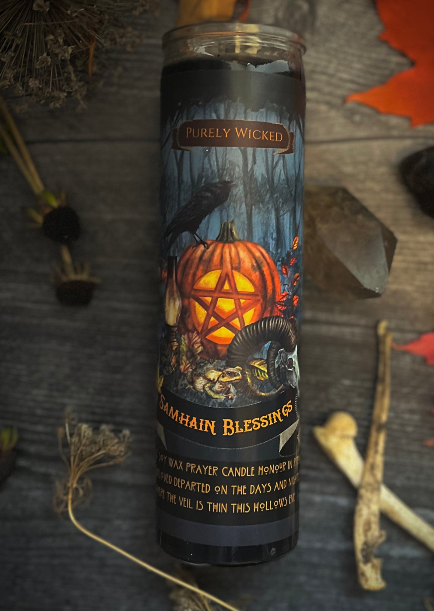 Samhain Pillar Prayer Candle