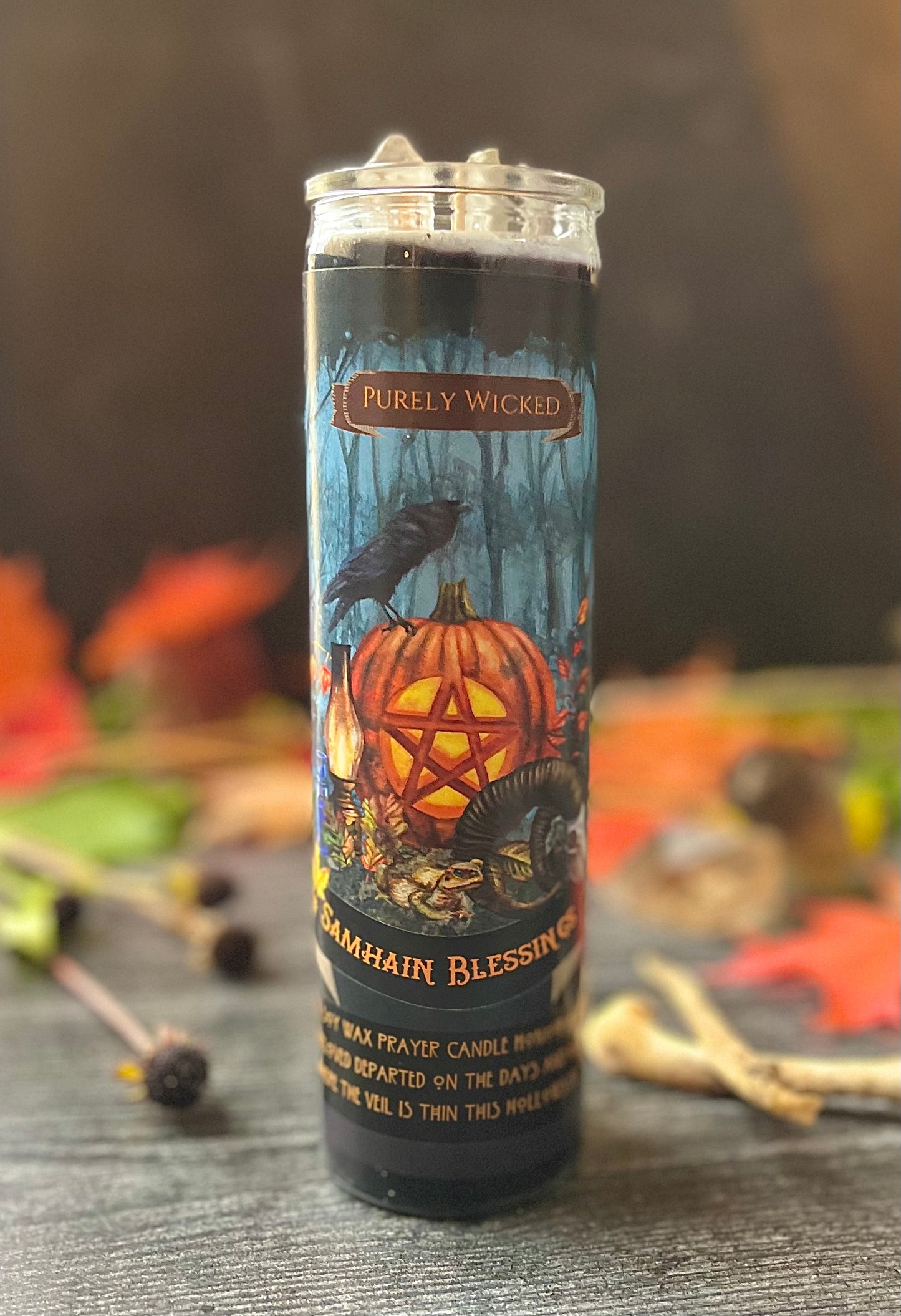 Samhain Pillar Prayer Candle