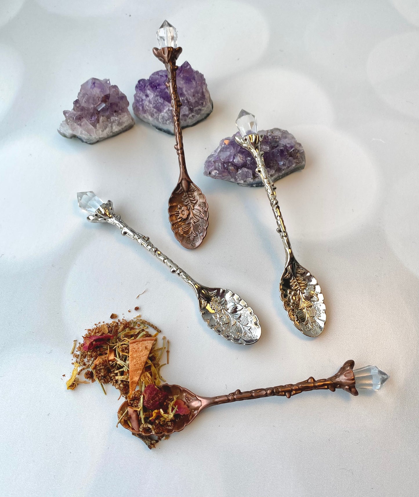 Assorted Crystal Spoons