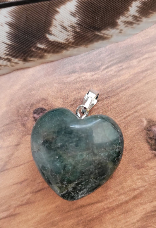 Apatite Heart Pendant